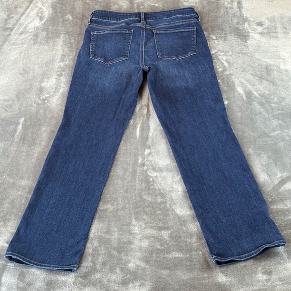 NYDJ Marilyn Straight Leg Jeans Womens 6 Mid Rise Lift Tuck Denim Blue Indigo - Picture 6 of 10